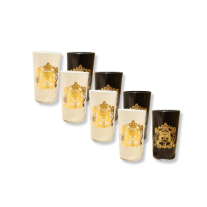 Verres à thé motif royal – 12 pcs